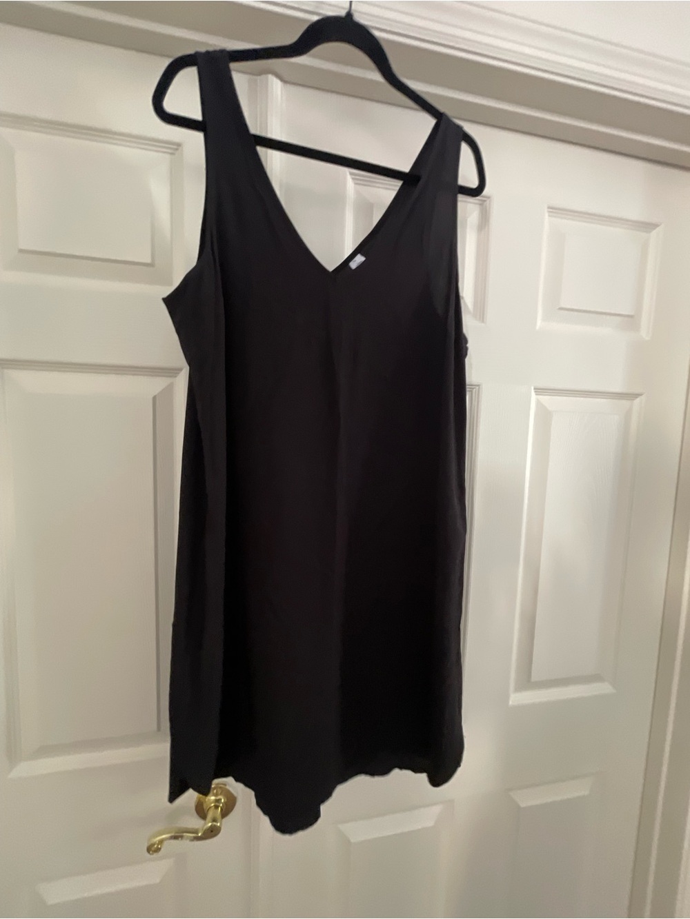 Old Navy Black Mini V-Neck Dress